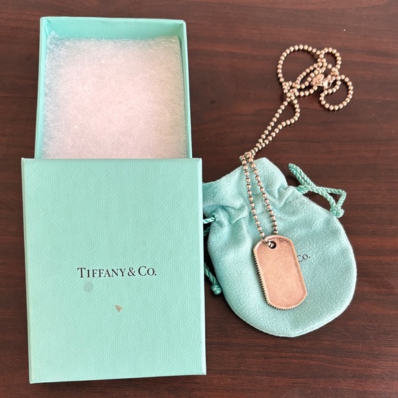 Tiffany & Co. Silver Pendant with Ball Chain - Picture 1 of 3